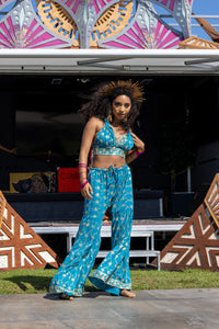 Blue Lotus Sharara Pants Set