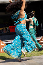 Load image into Gallery viewer, Blue Lotus Sharara Pants Set
