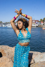 Load image into Gallery viewer, Blue Lotus Sharara Pants Set
