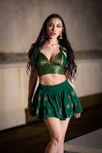 Load image into Gallery viewer, Emerald Dragon Micro Mini Skirt Set
