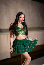 Load image into Gallery viewer, Emerald Dragon Micro Mini Skirt Set
