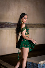 Load image into Gallery viewer, Emerald Dragon Micro Mini Skirt Set
