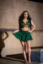 Load image into Gallery viewer, Emerald Dragon Micro Mini Skirt Set
