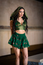 Load image into Gallery viewer, Emerald Dragon Micro Mini Skirt Set
