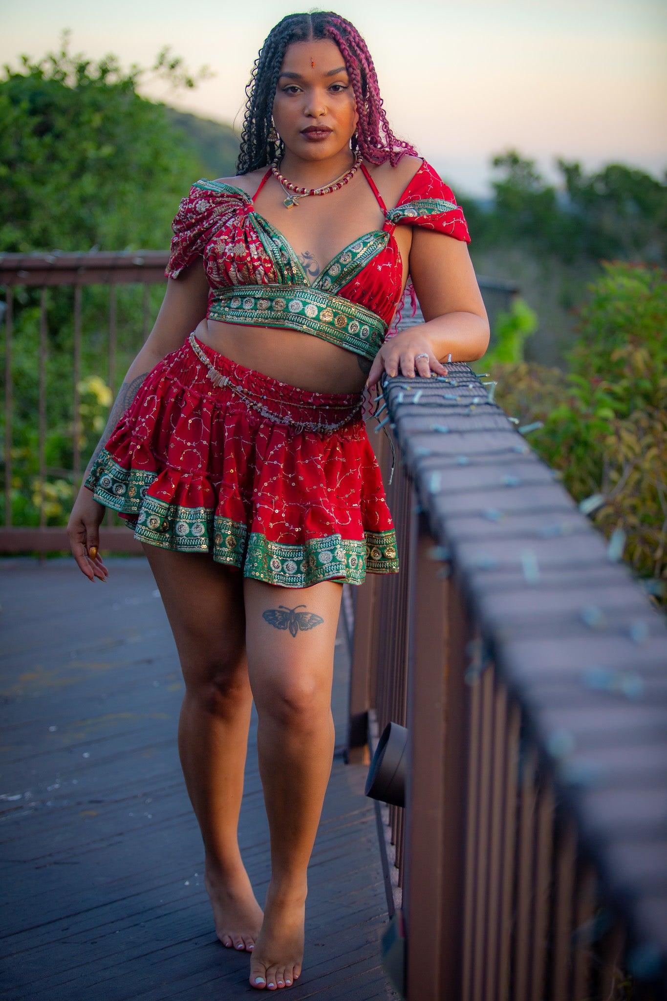 Royal Rani Micro Mini Skirt Set – Namaslay Collective