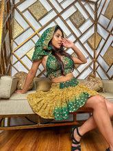 Load image into Gallery viewer, Golden Forest Micro Mini Skirt Set
