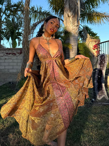 Golden Enchantment Magic Dress