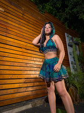 Load image into Gallery viewer, Turquoise Waterfall Micro Mini Skirt Set
