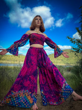 Load image into Gallery viewer, cosmic frequency princess sharara pants set
