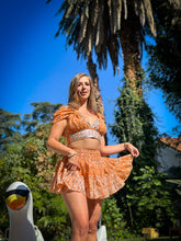 Load image into Gallery viewer, Peach Goddess Micro Mini Skirt Set
