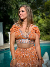 Load image into Gallery viewer, Peach Goddess Micro Mini Skirt Set
