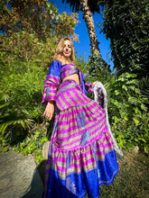 Load image into Gallery viewer, Sapphire Amethyst Sharara Pants Set
