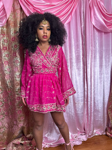 Pink Malibu Baby Doll Dress