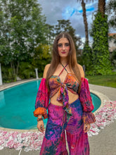 Load image into Gallery viewer, Pink Mimosa Sharara Pants Set
