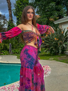 Pink Mimosa Sharara Pants Set