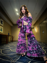 Load image into Gallery viewer, Tie Dye Diamonds Sharara Pants Set
