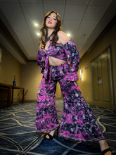 Load image into Gallery viewer, Tie Dye Diamonds Sharara Pants Set
