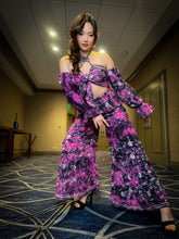 Load image into Gallery viewer, Tie Dye Diamonds Sharara Pants Set
