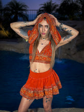 Load image into Gallery viewer, sunset princess micro mini skirt set
