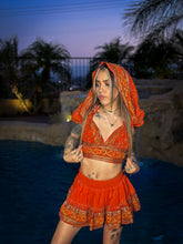 Load image into Gallery viewer, sunset princess micro mini skirt set
