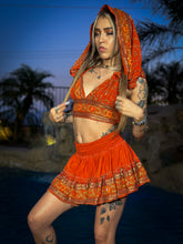 Load image into Gallery viewer, sunset princess micro mini skirt set
