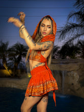 Load image into Gallery viewer, sunset princess micro mini skirt set
