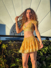 Load image into Gallery viewer, Gold Princess Mini Skirt Set
