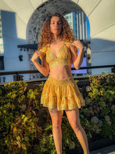 Load image into Gallery viewer, Gold Princess Mini Skirt Set
