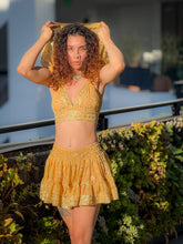 Load image into Gallery viewer, Gold Princess Mini Skirt Set
