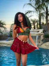 Load image into Gallery viewer, Bandhani Kundalini Micro Mini Skirt Set
