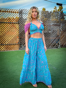 Mermaid Sparkles Sharara Pants Set