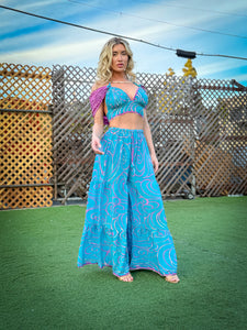 Mermaid Sparkles Sharara Pants Set