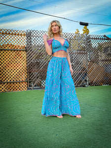 Mermaid Sparkles Sharara Pants Set