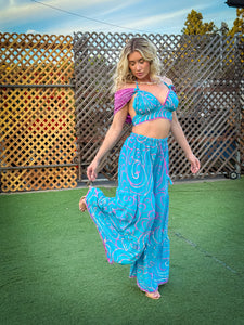 Mermaid Sparkles Sharara Pants Set