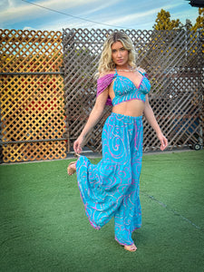 Mermaid Sparkles Sharara Pants Set