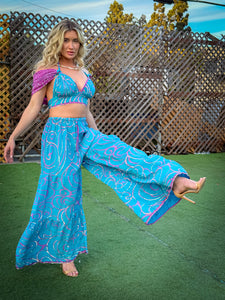 Mermaid Sparkles Sharara Pants Set