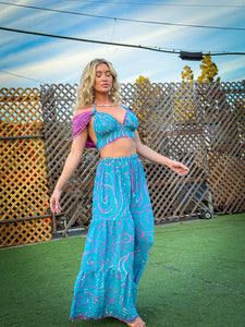 Mermaid Sparkles Sharara Pants Set