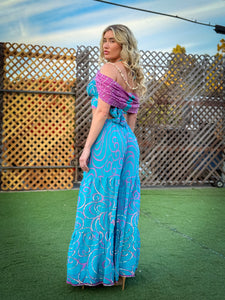 Mermaid Sparkles Sharara Pants Set