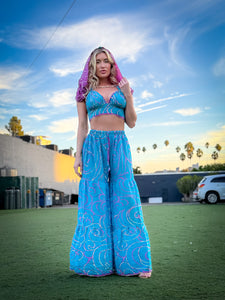 Mermaid Sparkles Sharara Pants Set