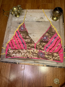 Sparkle Me Pink Halter Top